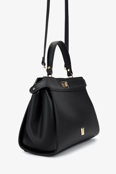  Valmenti Kadın Vegan Siyah Floter Kol Çantası