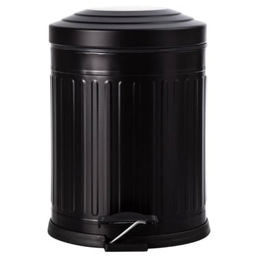  5LT PEDALLI VINTAGE ÇÖP KOVASI SİYAH