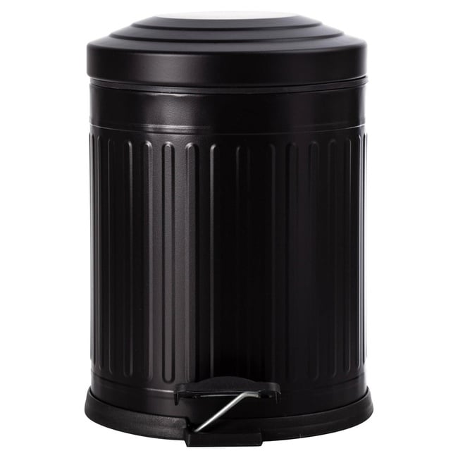  5LT PEDALLI VINTAGE ÇÖP KOVASI SİYAH