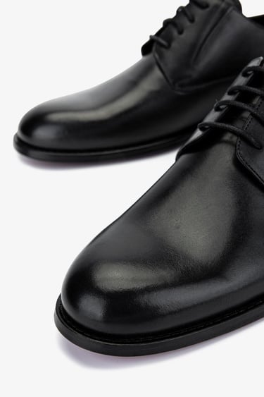  Valmenti Erkek Hakiki Deri Siyah Klasik Ayakkabı