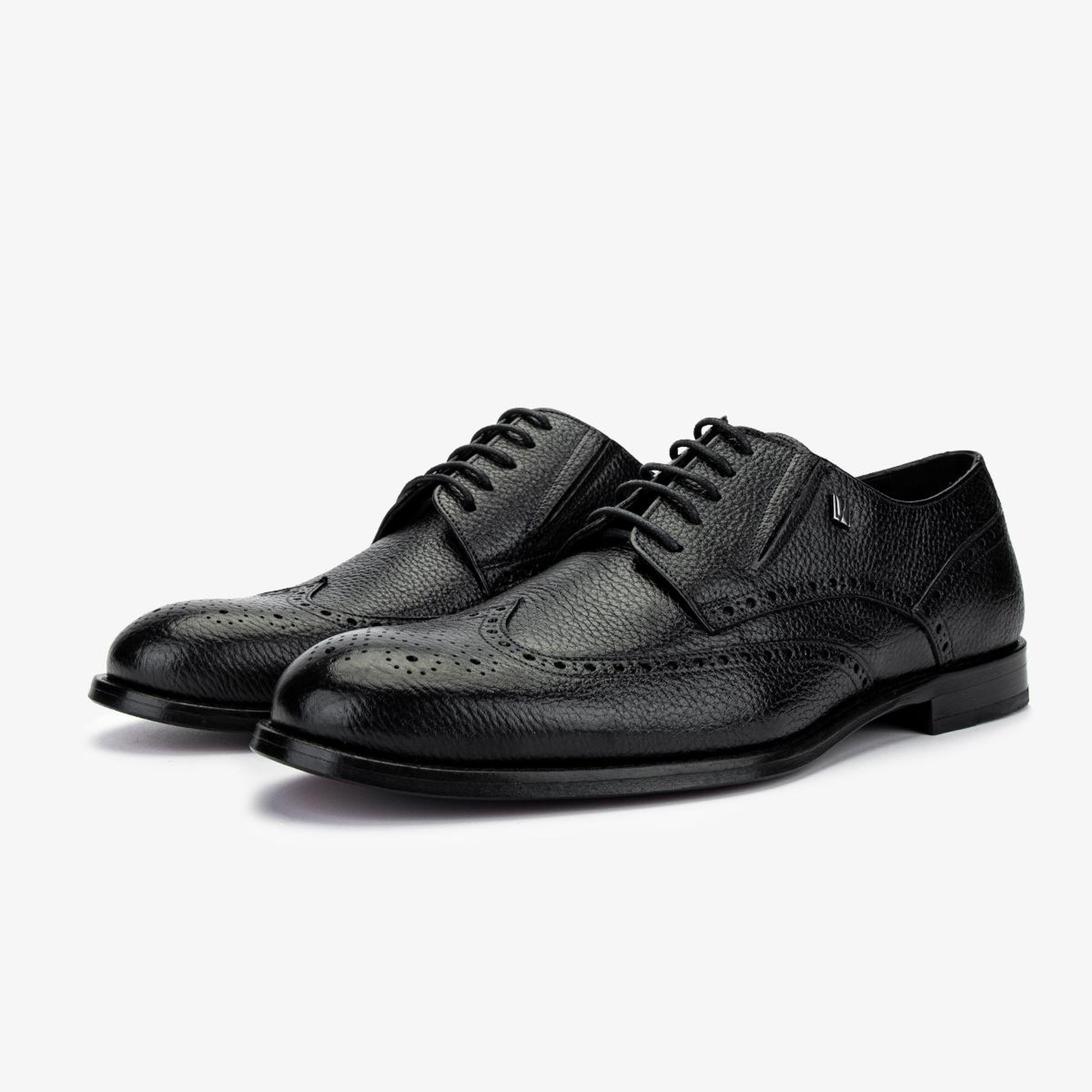 Valmenti Erkek Hakiki Deri Siyah Klasik Ayakkabı