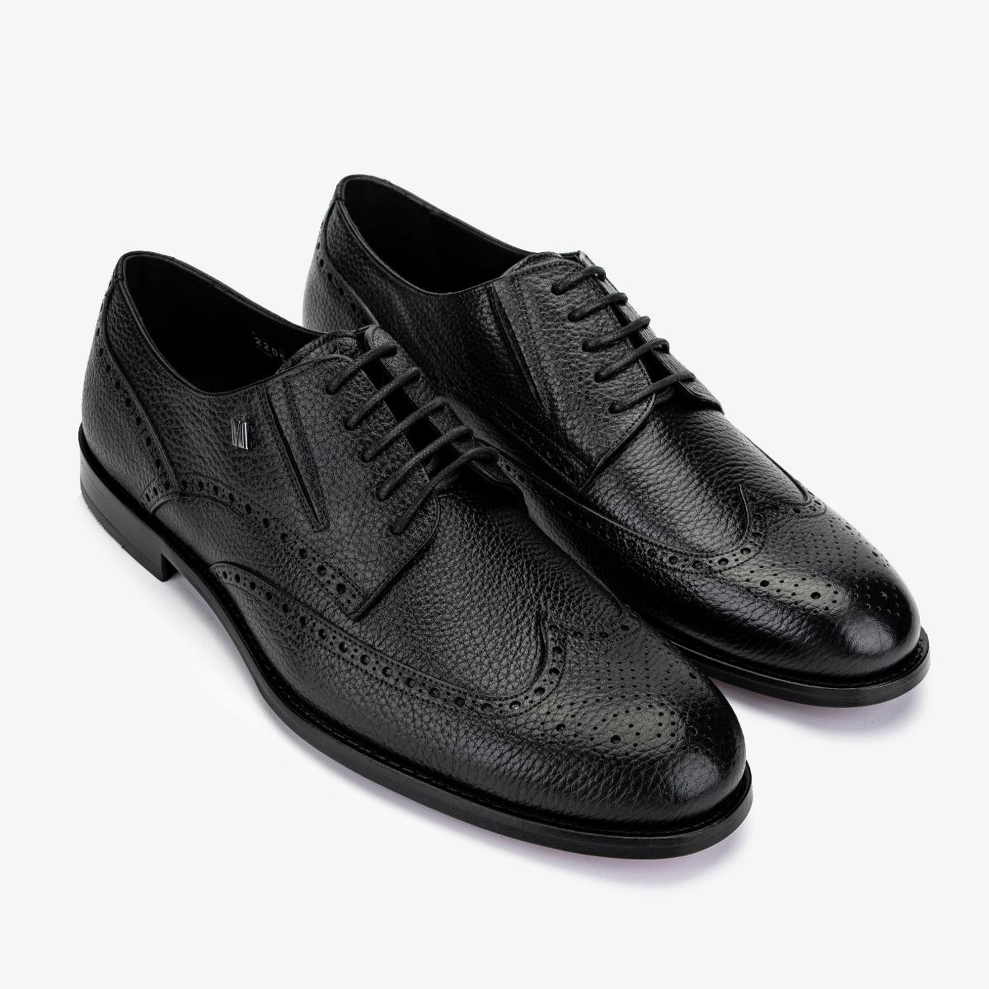 Valmenti Erkek Hakiki Deri Siyah Klasik Ayakkabı