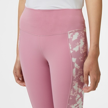  Nike One Dri-Fit Heritage Kadın Pembe Tayt