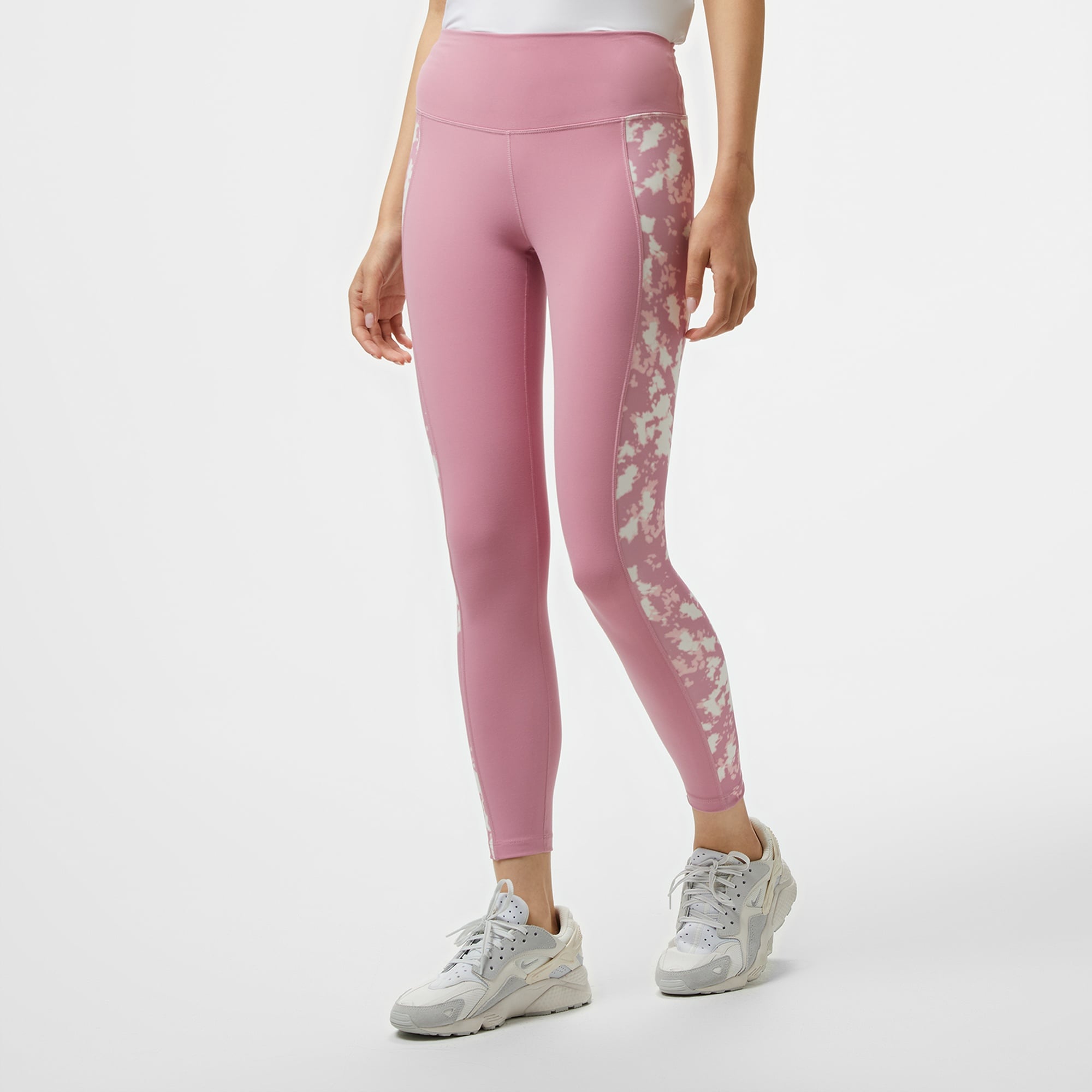 Nike One Dri-Fit Heritage Kadın Pembe Tayt