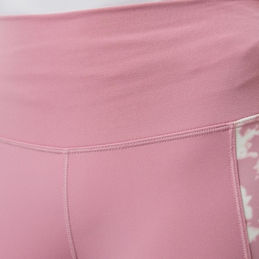  Nike One Dri-Fit Heritage Kadın Pembe Tayt