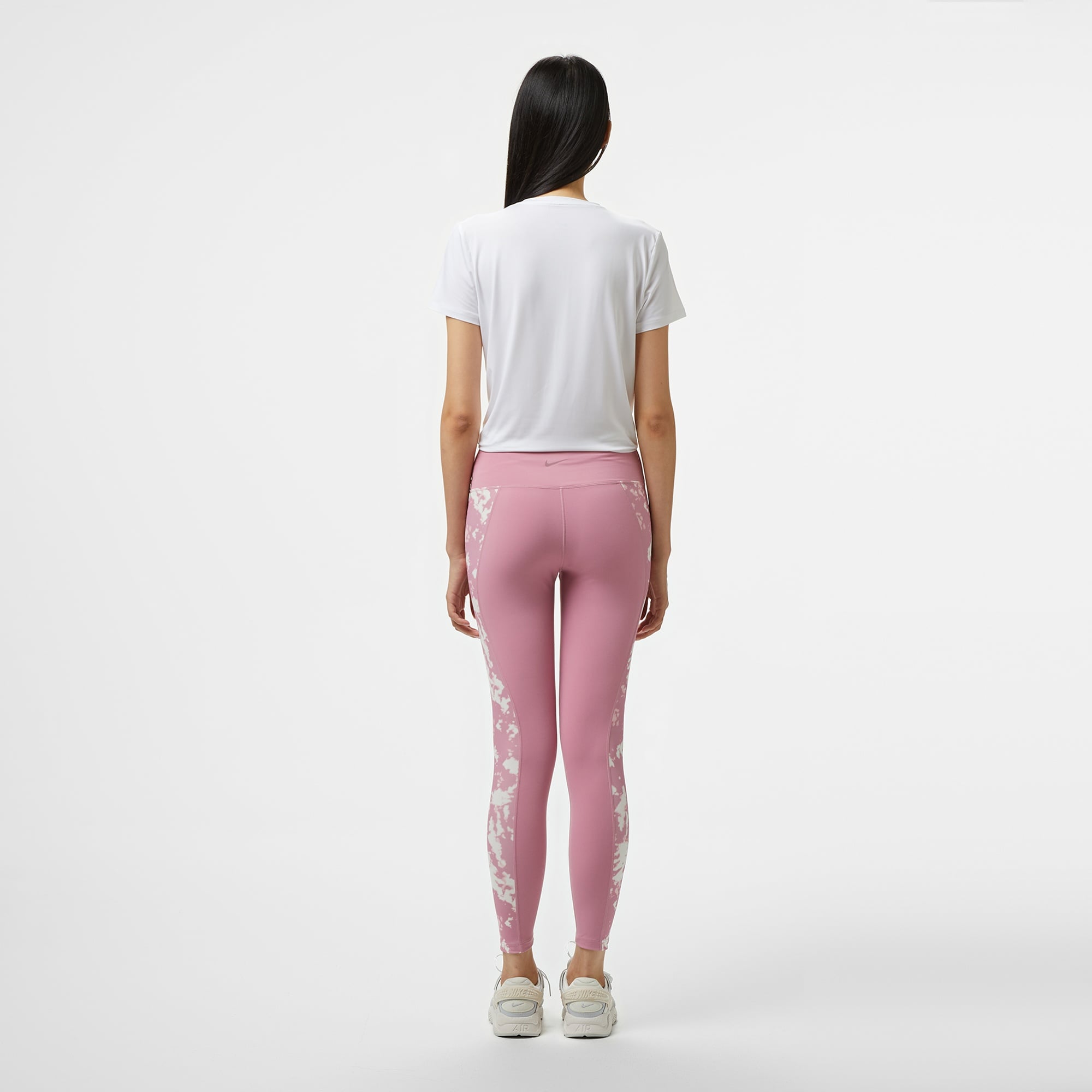 Nike One Dri-Fit Heritage Kadın Pembe Tayt