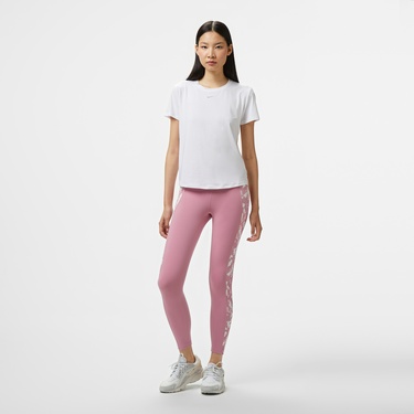  Nike One Dri-Fit Heritage Kadın Pembe Tayt
