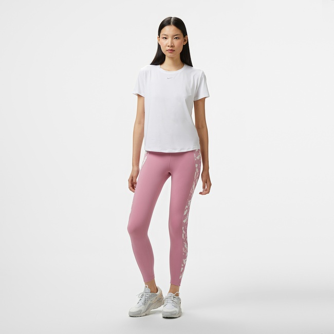  Nike One Dri-Fit Heritage Kadın Pembe Tayt