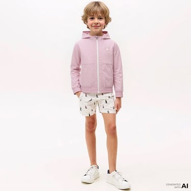  Converse Çocuk Pembe Yağmurluk