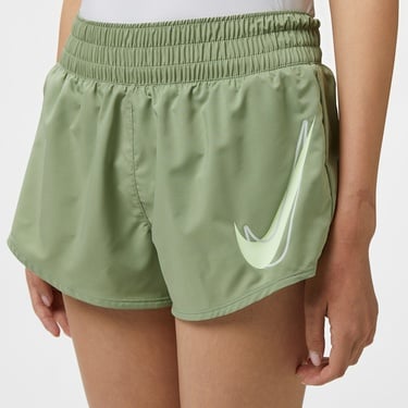  Nike One Dri-Fit Swoosh Kadın Yeşil Şort