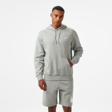  Nike Club Pullover Fleece Erkek Gri Hoodie