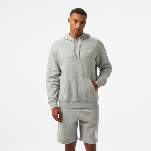  Nike Club Pullover Fleece Erkek Gri Hoodie