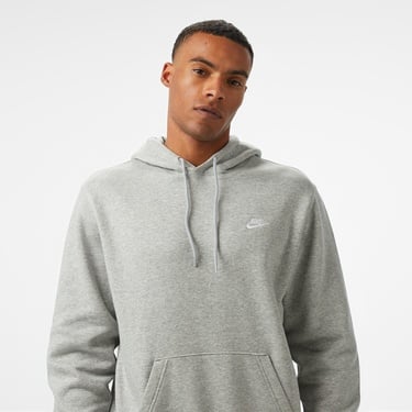  Nike Club Pullover Fleece Erkek Gri Hoodie