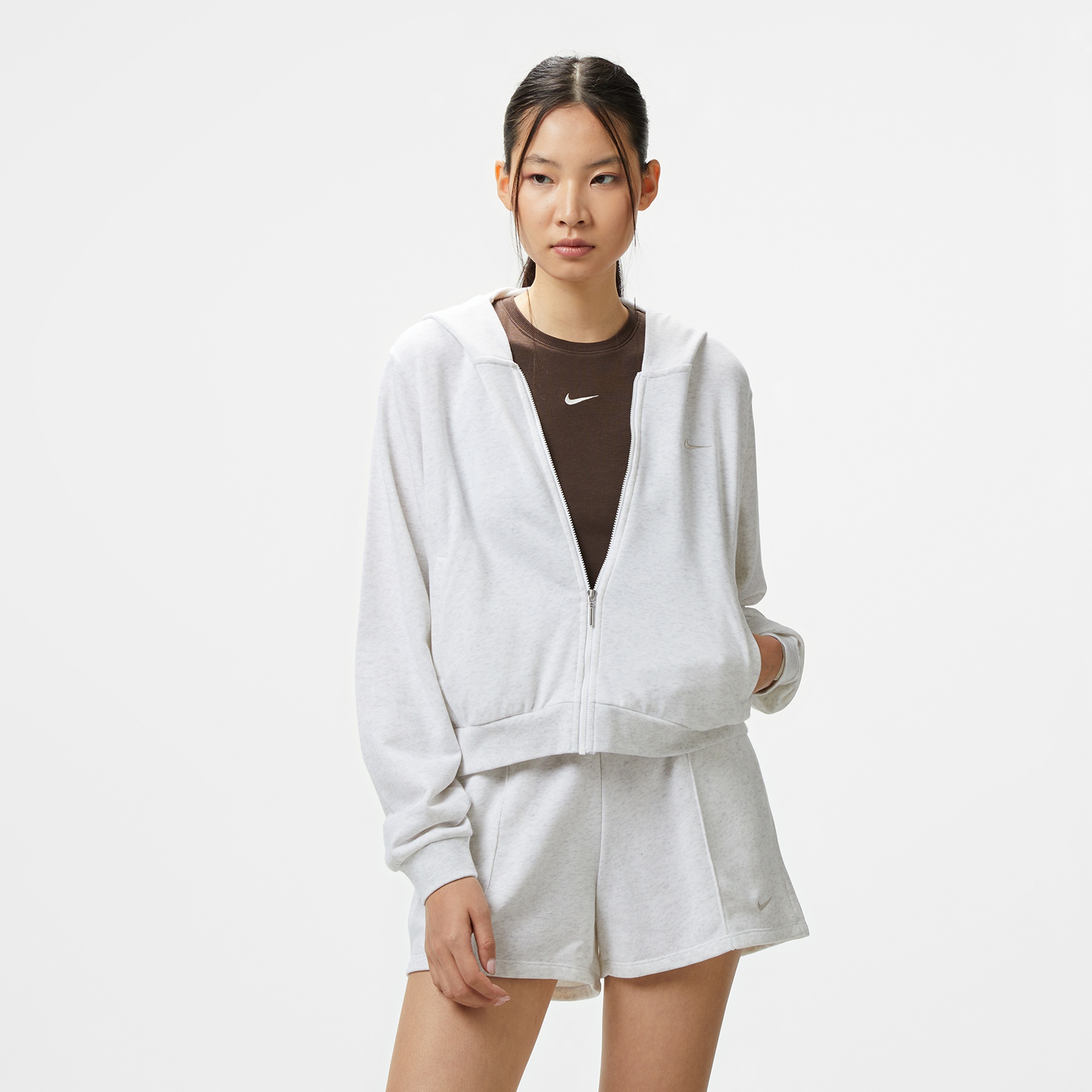 Nike Sportswear Chill Terry Kadın Gri Eşofman Üstü