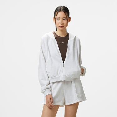  Nike Sportswear Chill Terry Kadın Gri Eşofman Üstü