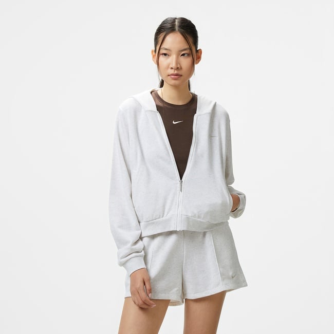  Nike Sportswear Chill Terry Kadın Gri Eşofman Üstü