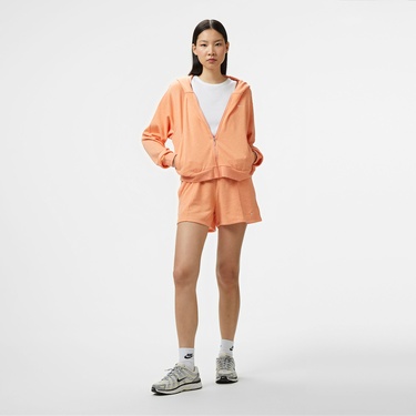  Nike Sportswear Chill Terry Kadın Turuncu Eşofman Üstü