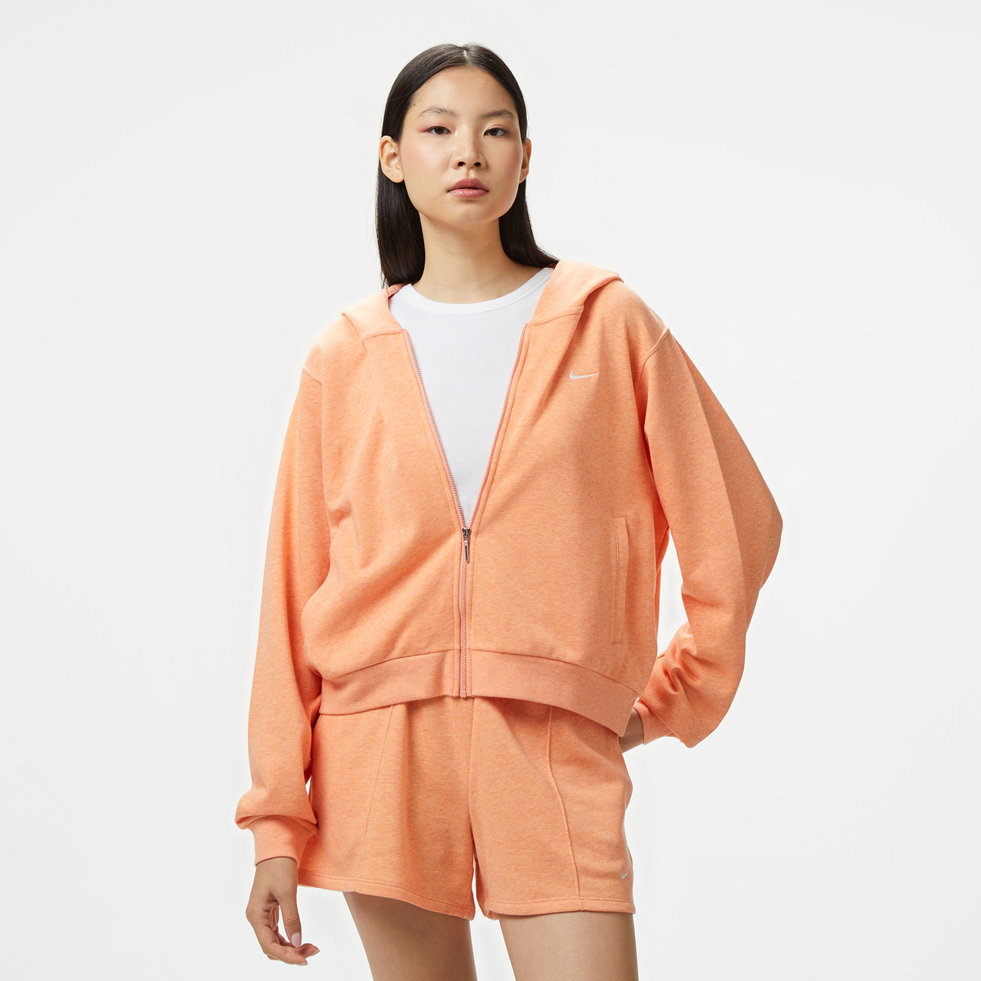 Nike Sportswear Chill Terry Kadın Turuncu Eşofman Üstü