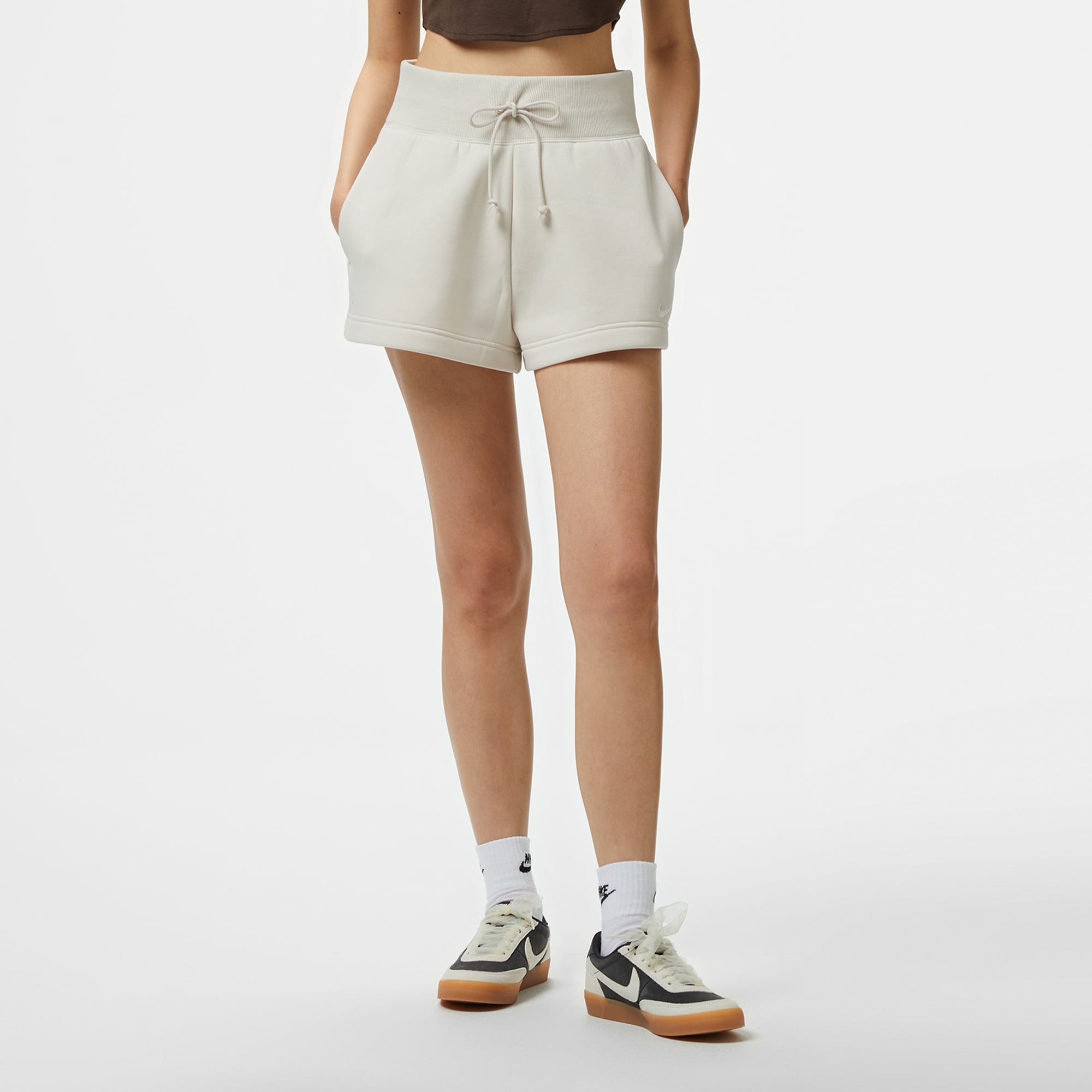 Nike Sportswear Phoenix Fleece Kadın Bej Şort