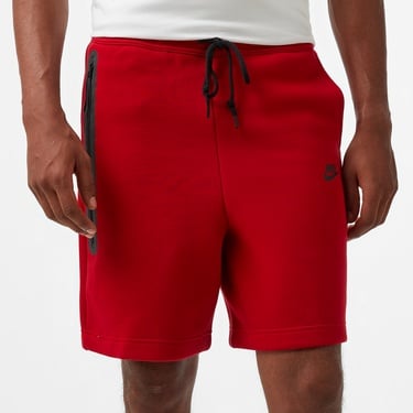  Nike Sportswear Tech Fleece Erkek Kırmızı Şort