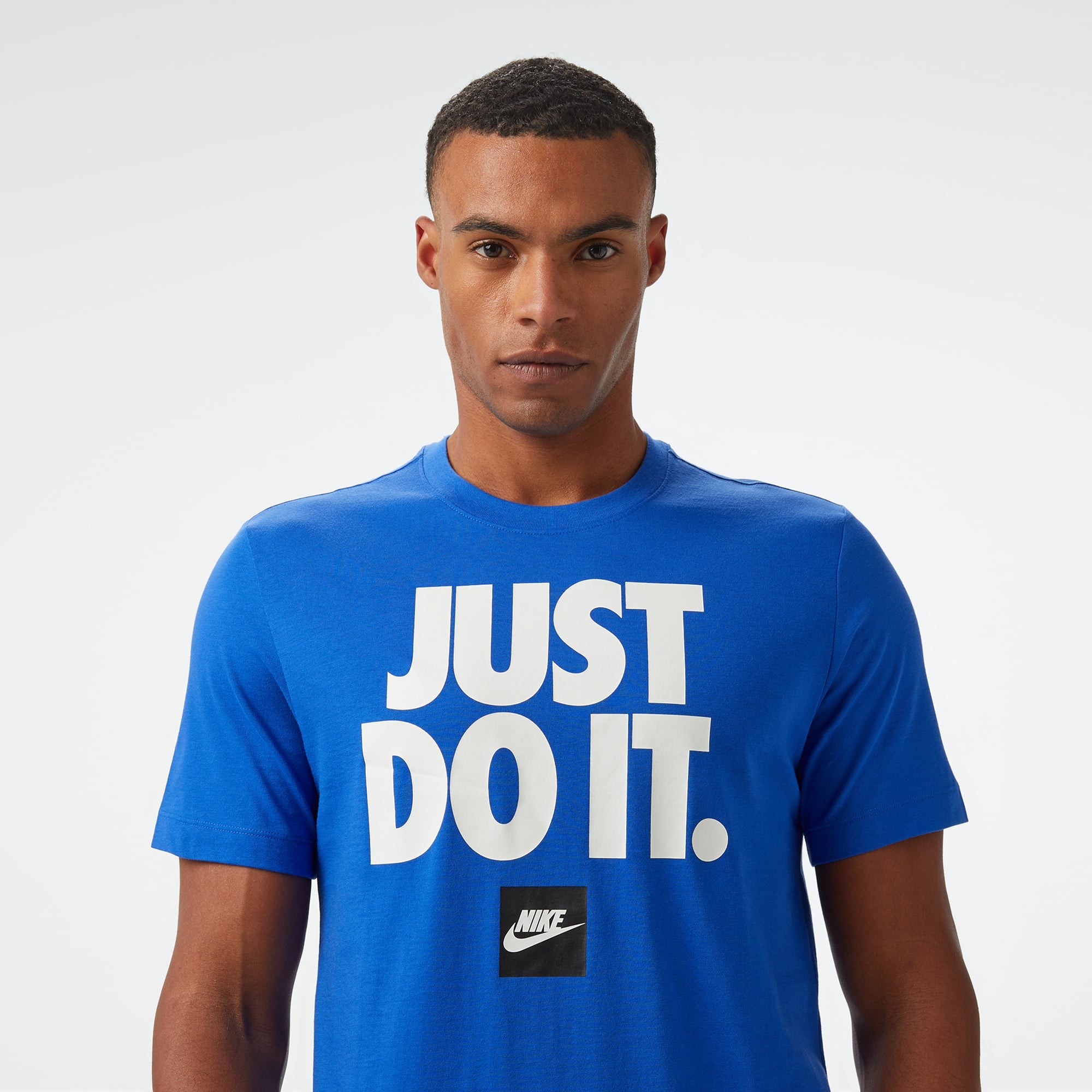 Nike Sportswear Verbiage Erkek Mavi T-Shirt