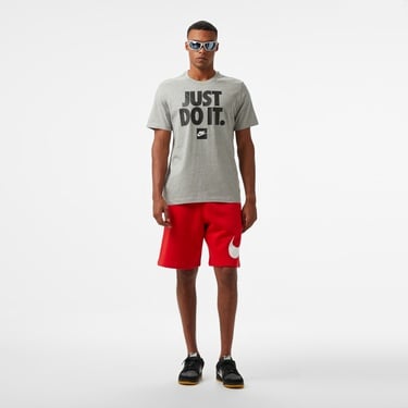  Nike Sportswear Verbiage Erkek Gri T-Shirt