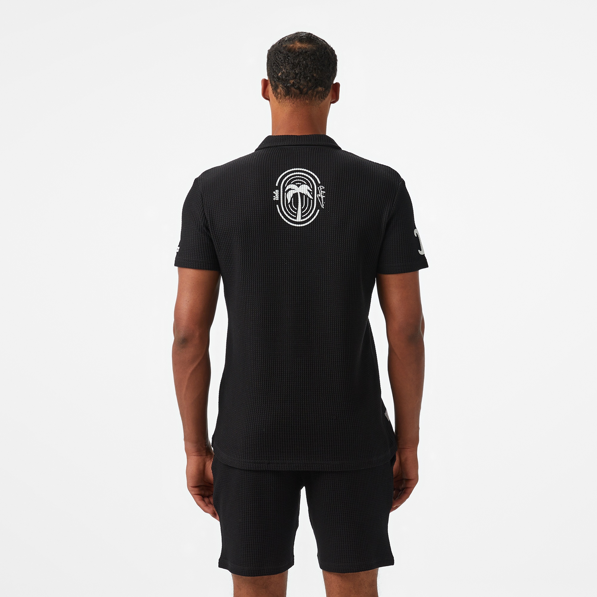 Ucla Russel Erkek Siyah Polo Yaka T-Shirt