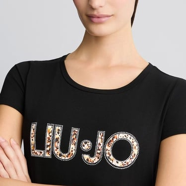  Liu Jo Kadın Siyah T-Shirt