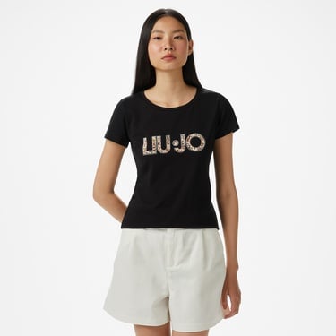  Liu Jo Kadın Siyah T-Shirt