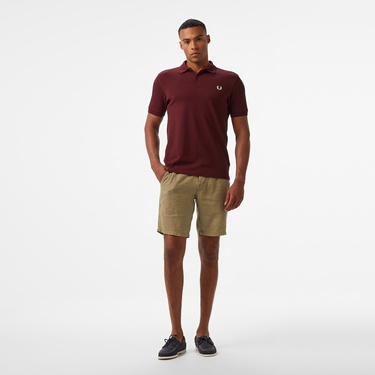  Fred Perry  Erkek Bordo T-Shirt