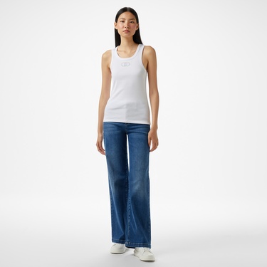  Liu Jo Kadın Beyaz T-Shirt