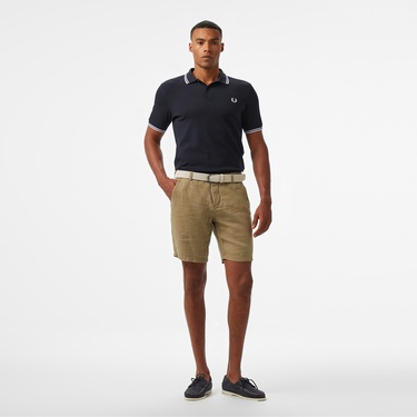  Fred Perry Twin Tipped Erkek Lacivert T-Shirt