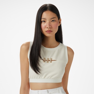  Liu Jo Kadın Beyaz Atlet