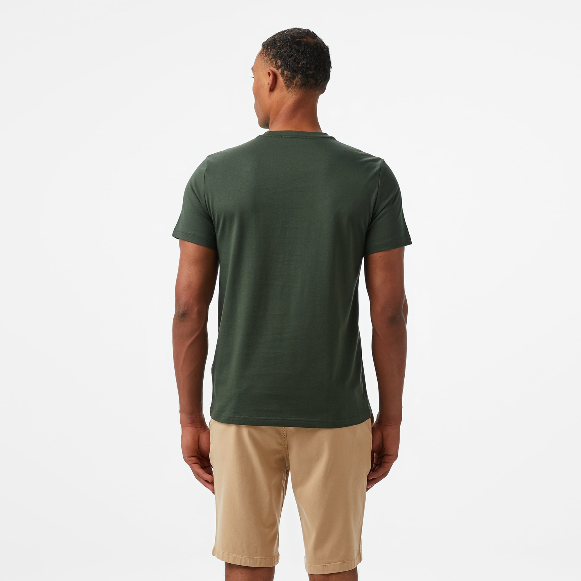 Fred Perry Textured Laurel Wreath Erkek Yeşil T-Shirt