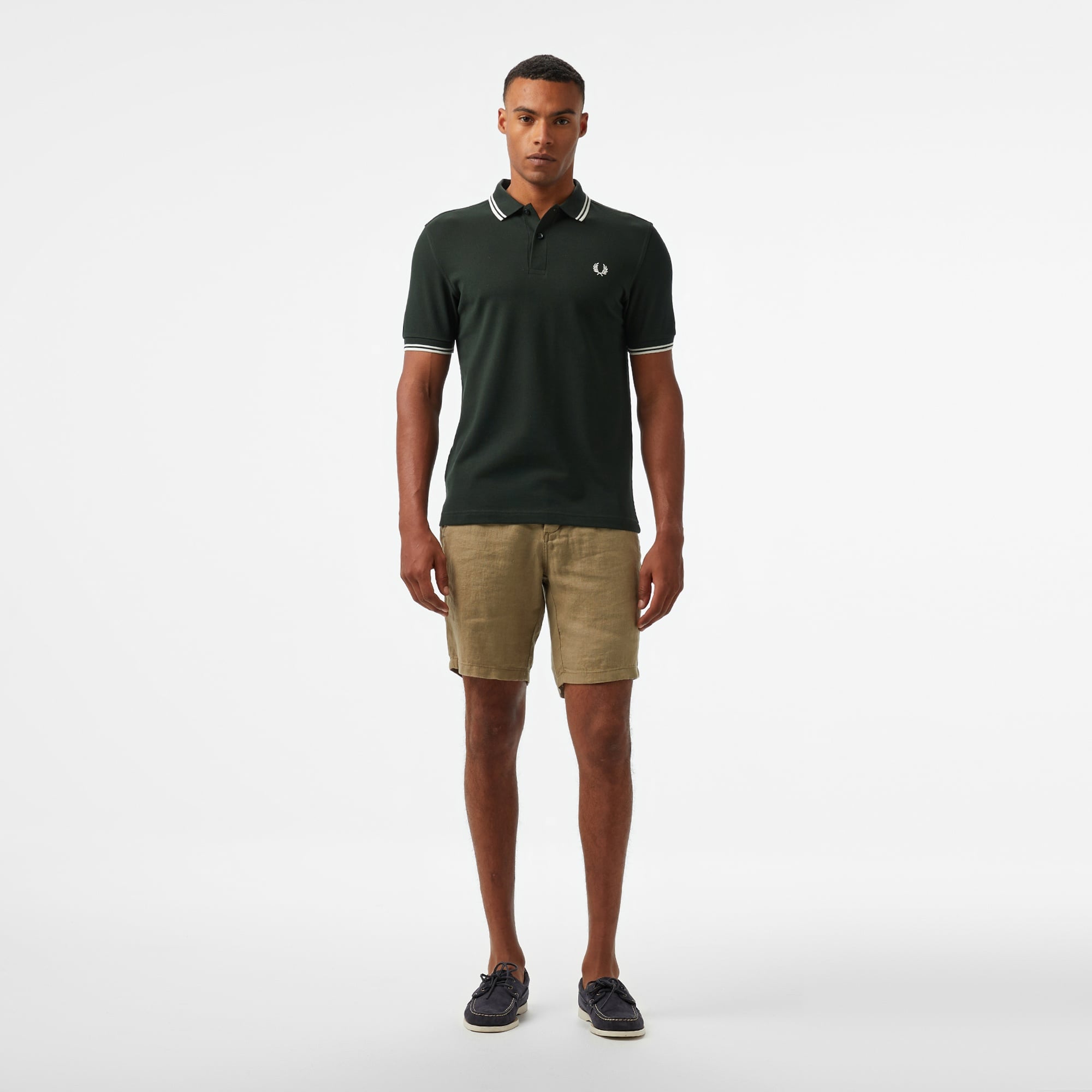 Fred Perry Twin Tipped Erkek Yeşil T-Shirt