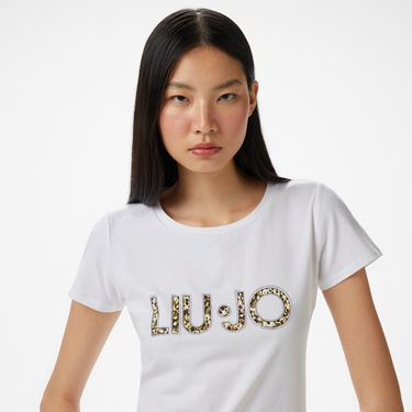  Liu Jo Kadın Beyaz T-Shirt