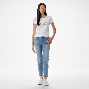  Liu Jo Kadın Beyaz T-Shirt