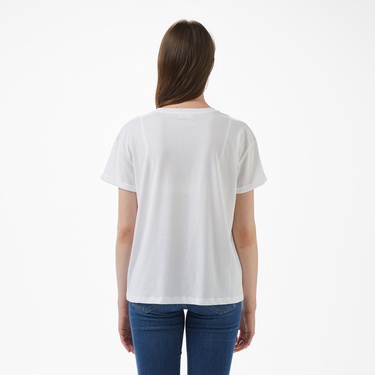  Liu Jo Kadın Beyaz T-Shirt
