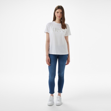  Liu Jo Kadın Beyaz T-Shirt