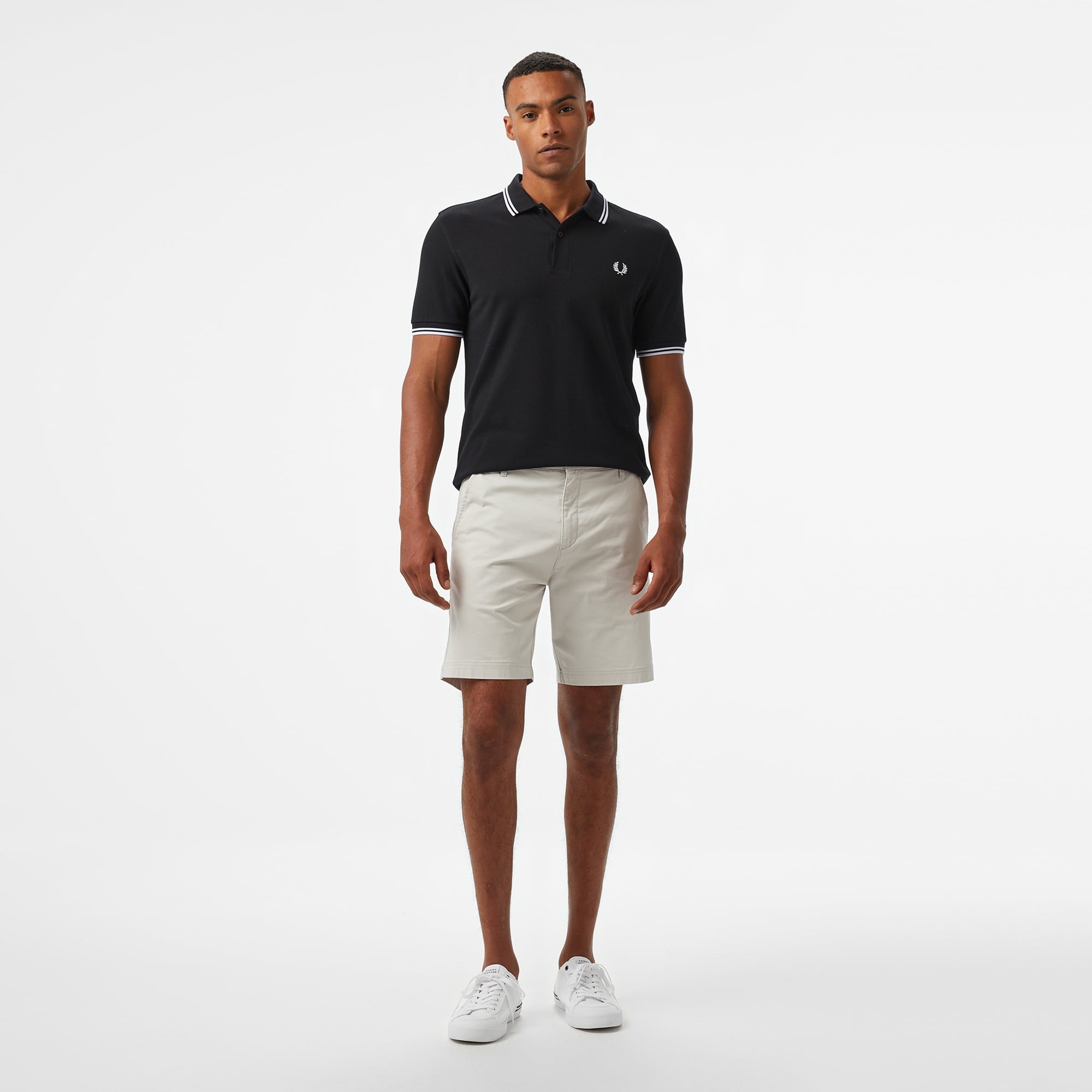 Fred Perry Twin Tipped Erkek Siyah T-Shirt