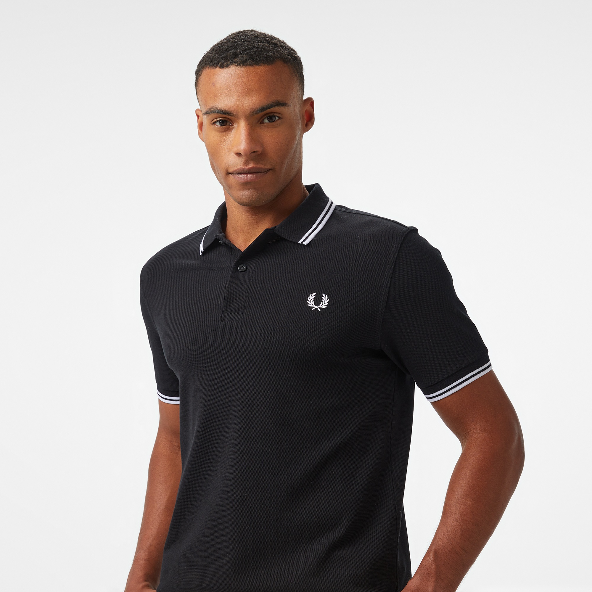 Fred Perry Twin Tipped Erkek Siyah T-Shirt