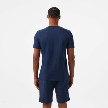  Fred Perry Textured Laurel Wreath Erkek Mavi T-Shirt