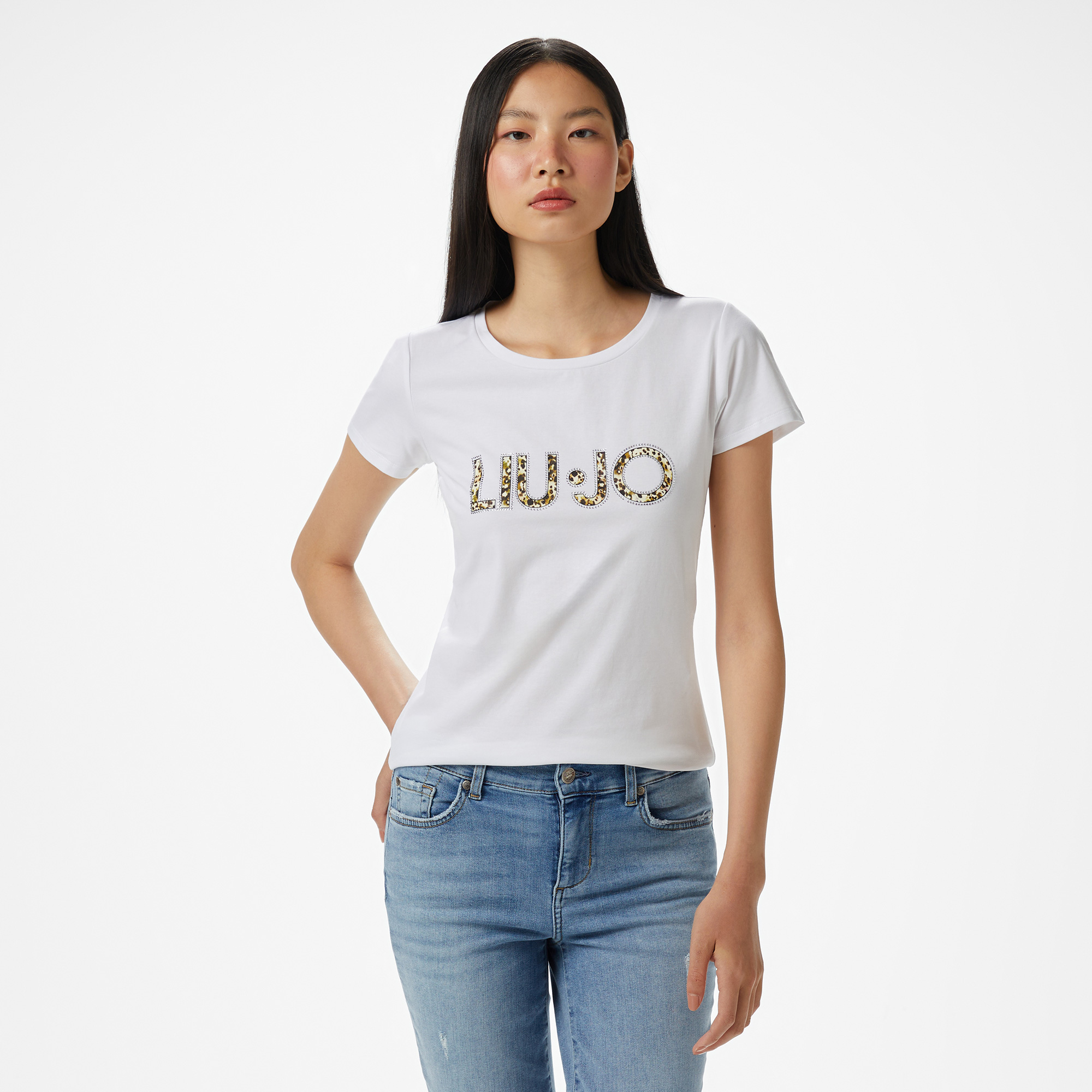  Liu Jo Kadın Beyaz T-Shirt