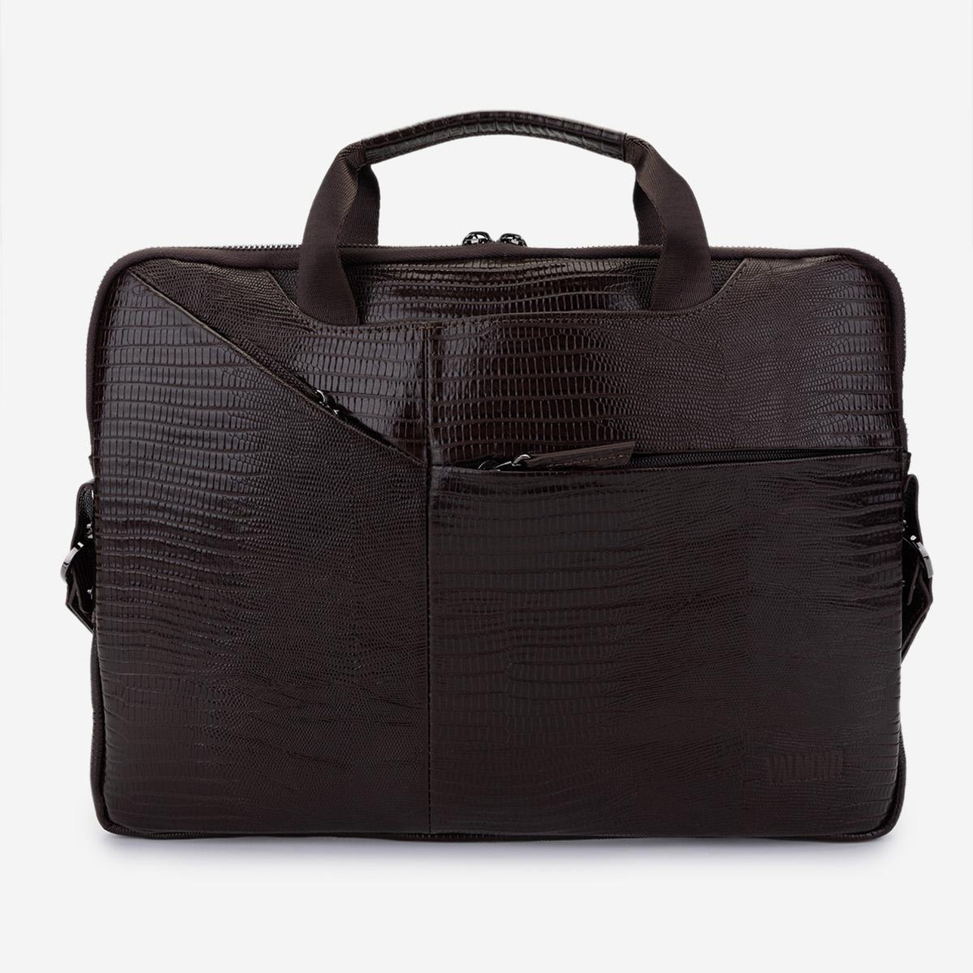 Valmenti Erkek Hakiki Deri Kahverengi Lazer Evrak Çantası