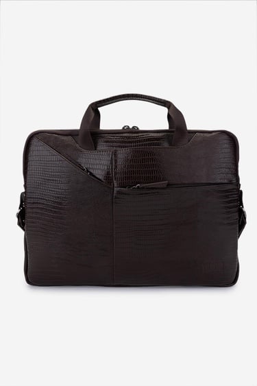  Valmenti Erkek Hakiki Deri Kahverengi Lazer Evrak Çantası