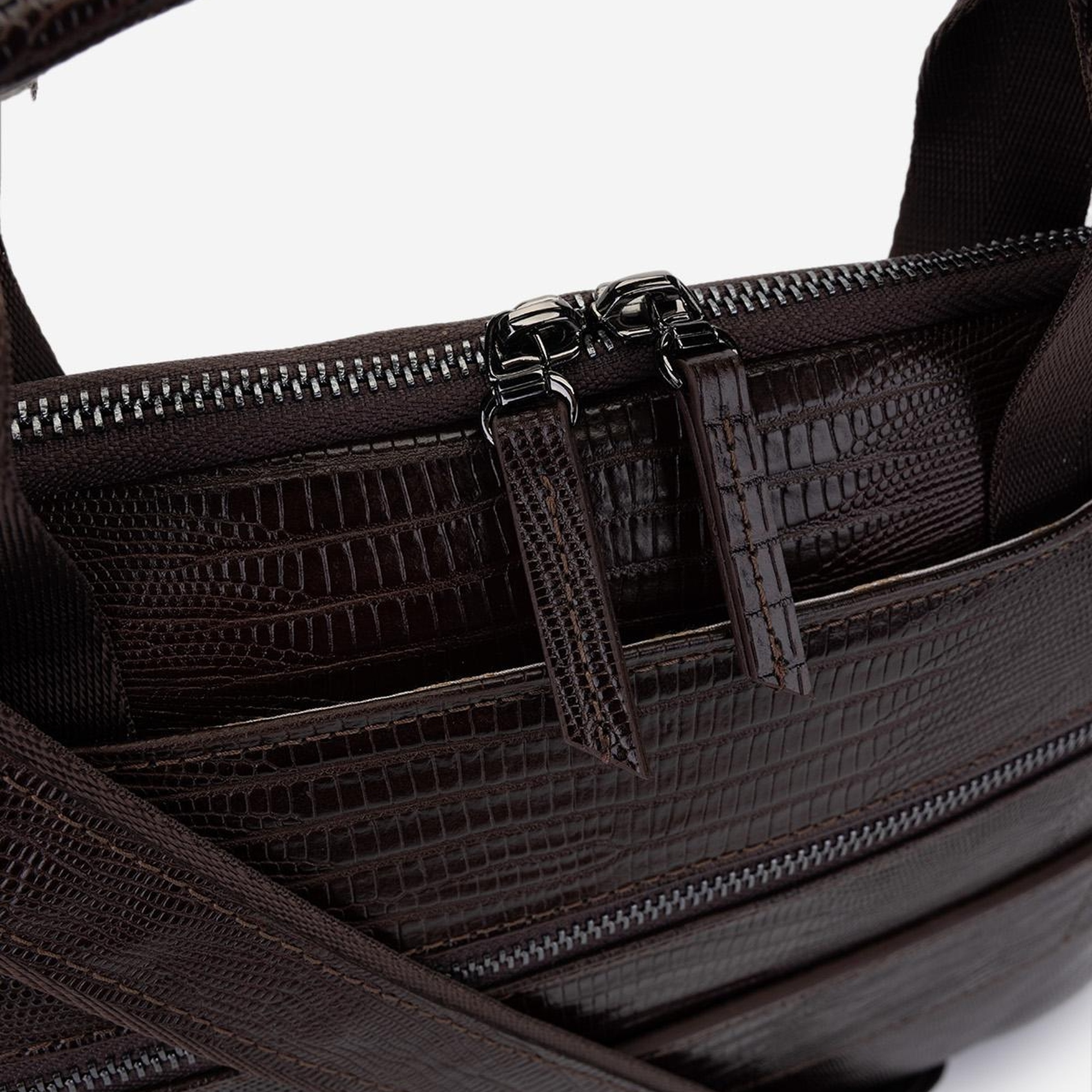 Valmenti Erkek Hakiki Deri Kahverengi Lazer Evrak Çantası