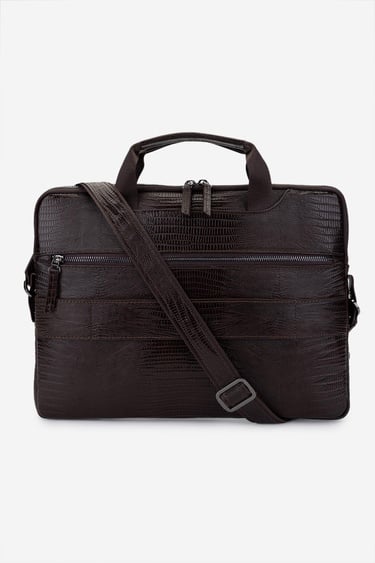  Valmenti Erkek Hakiki Deri Kahverengi Lazer Evrak Çantası