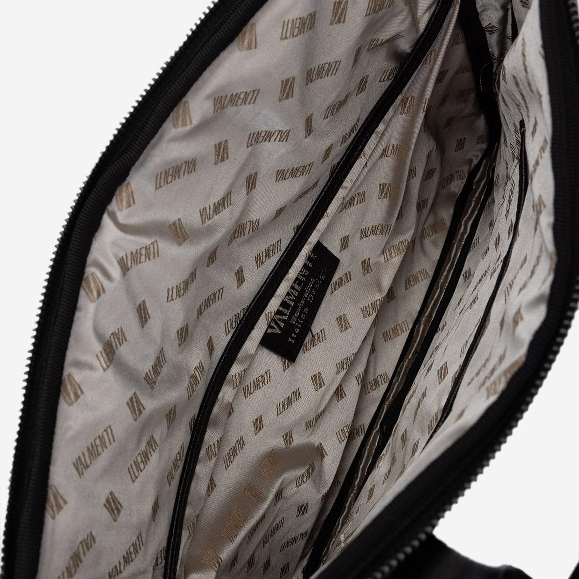 Valmenti Erkek Hakiki Deri Siyah Lazer Evrak Çantası