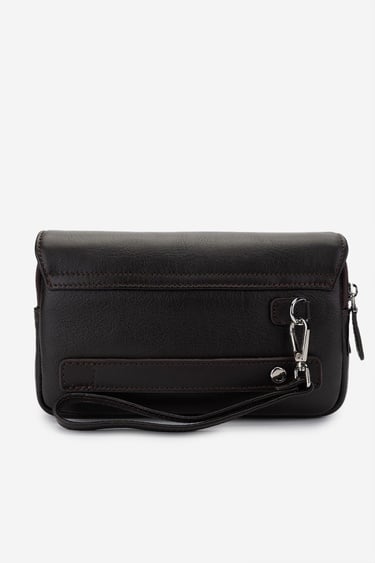  Valmenti Erkek Hakiki Deri Kahverengi El Çantası