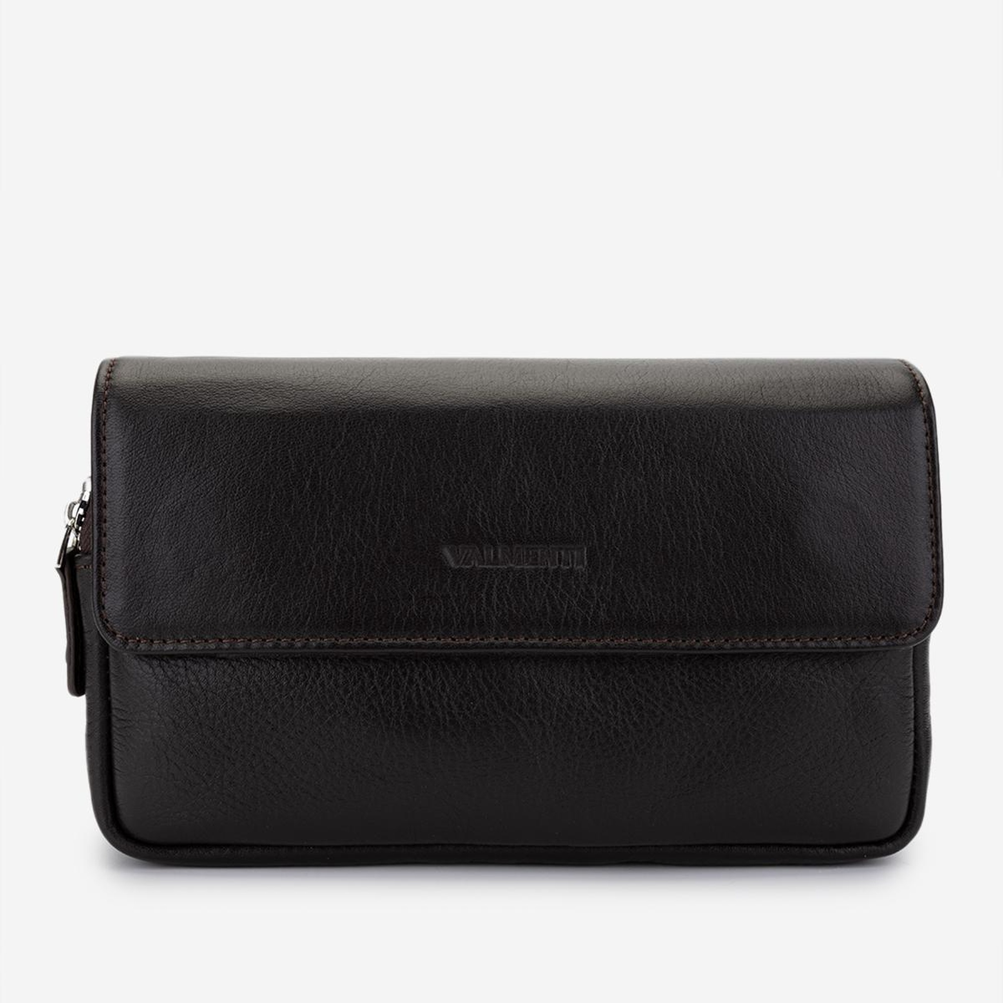 Valmenti Erkek Hakiki Deri Kahverengi El Çantası